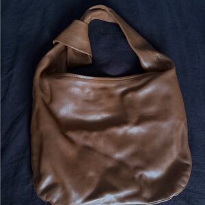 Brown Leather Tote Bag